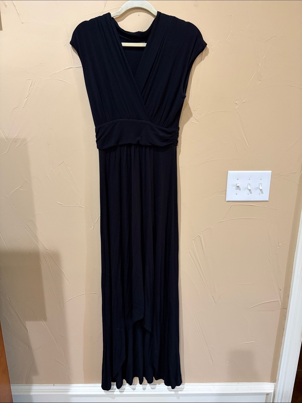 Apt 9 Classic Black V-Neck Maxi Dress